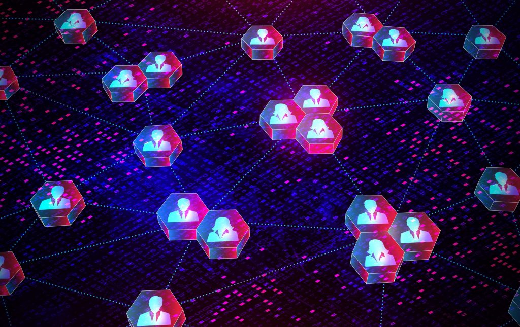 Decentralized,Autonomous,Organization,-,Dao,-,People,Connected,By,Blockchain Blog2 H3 From Web2 to Web3 On the way to decentralization scaled