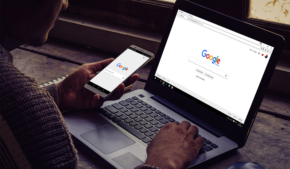 A man utilizing a laptop for award-winning digital marketing practices involving SEO techniques. A man utilizing a laptop for award-winning digital marketing practices involving SEO techniques.